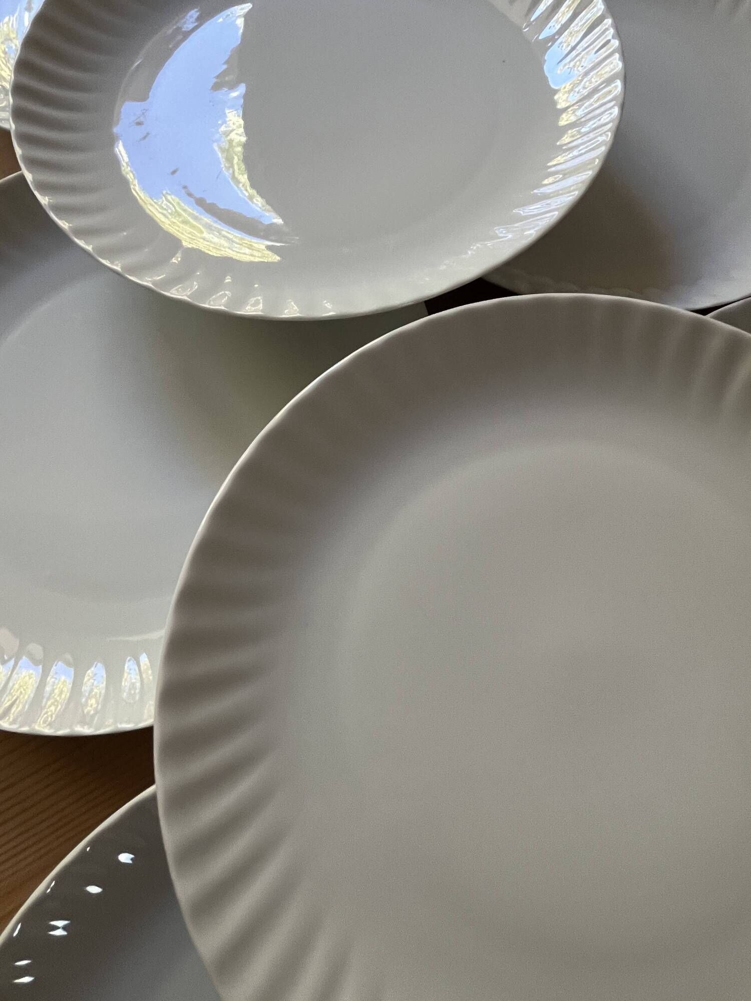 9 plates from Porcelaine du Berry