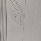 3-door art deco style wardrobe - With or without central mirror