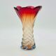 Labelled vintage italian twisted murano glass vase, 1960s