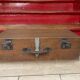 Antique wooden suitcase