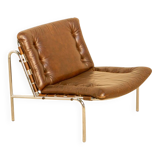 "SZ07" brown leather armchair by Martin Visser for Spectrum 60's
