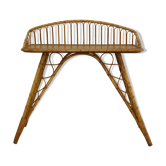 Bureau rotin vintage