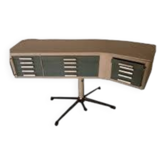 White and blue dentist furniture