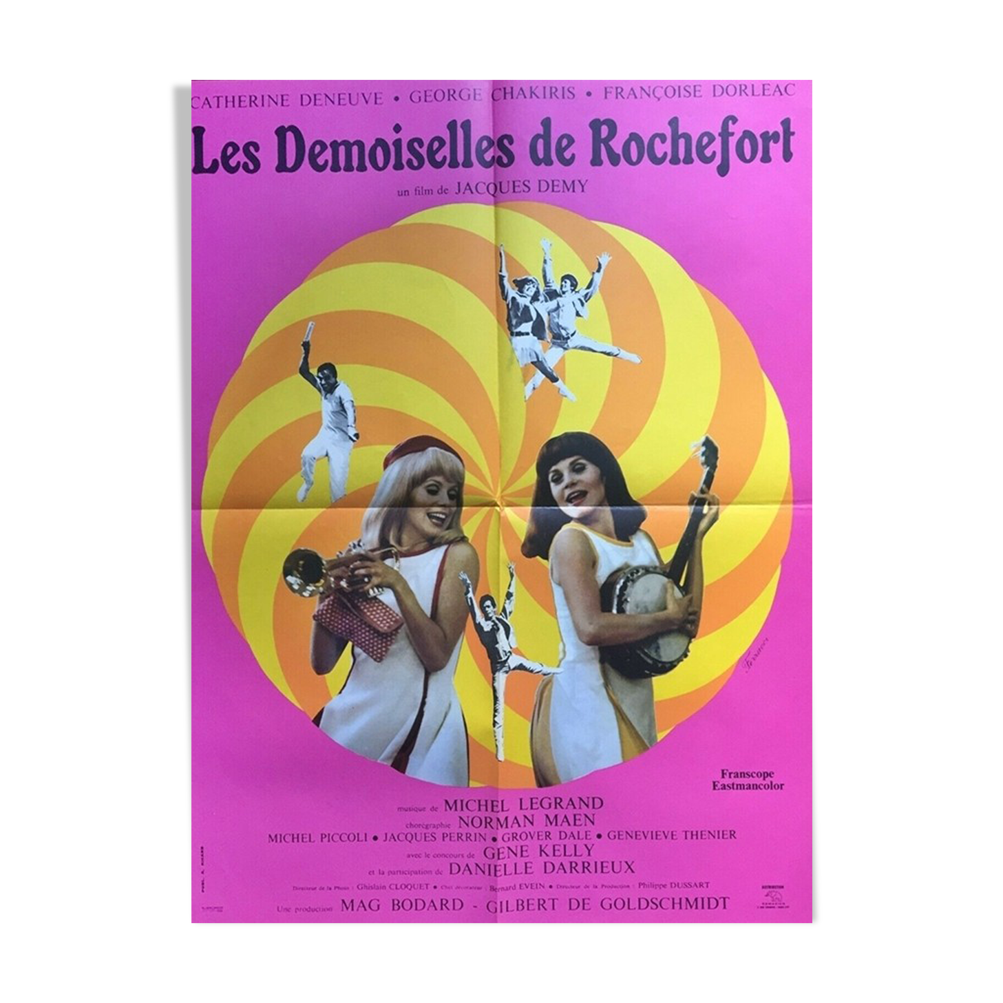 The damsels of rochefort original poster of 1967 jacques demy