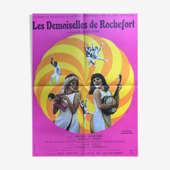 The damsels of rochefort original poster of 1967 jacques demy