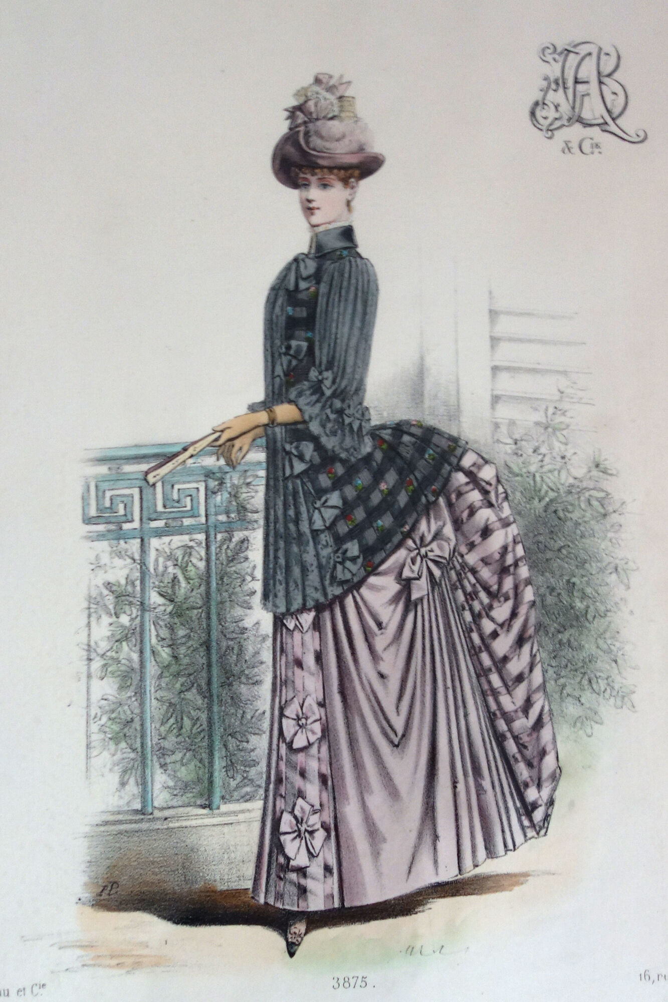 Fashion engraving "Chevreuse" circa 1890