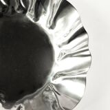 Large folded chrome bowl