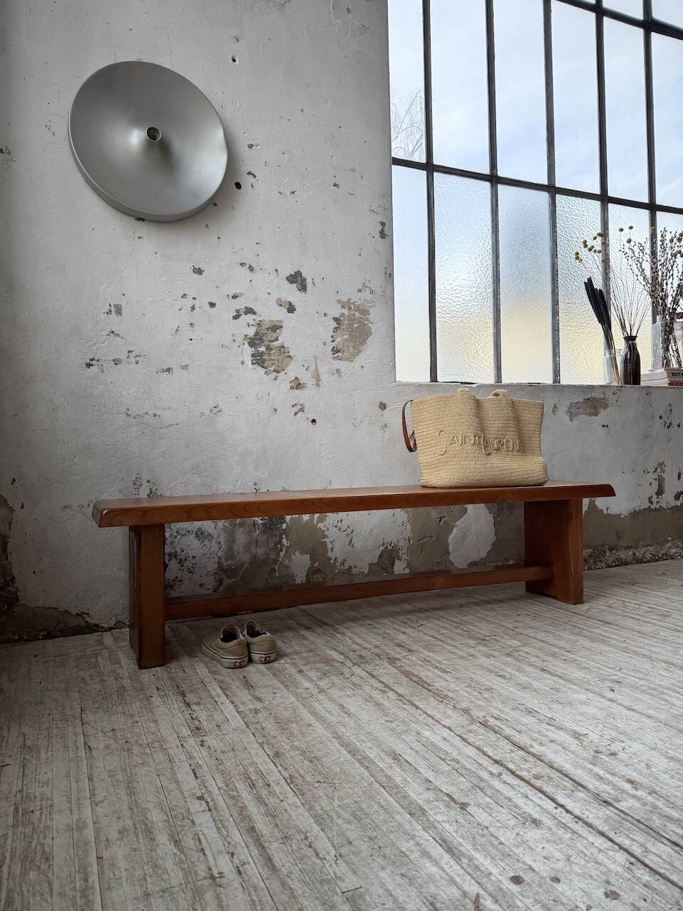 Chapo S14 blonde oak bench 172cm vintage