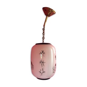 Suspension en opaline 1950