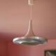 Space Age aluminum suspension, saucer suspension, vintage ceiling lamp, ceiling lamp