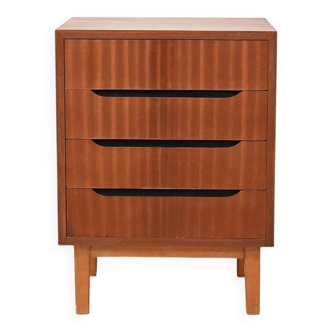 Scandinavian mahogany chest of drawers from the 1950s
