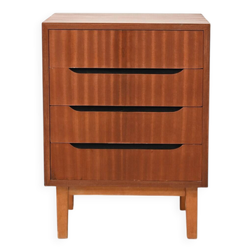 Scandinavian mahogany chest of drawers from the 1950s