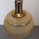 Art Deco style ball pendant light in gold glass