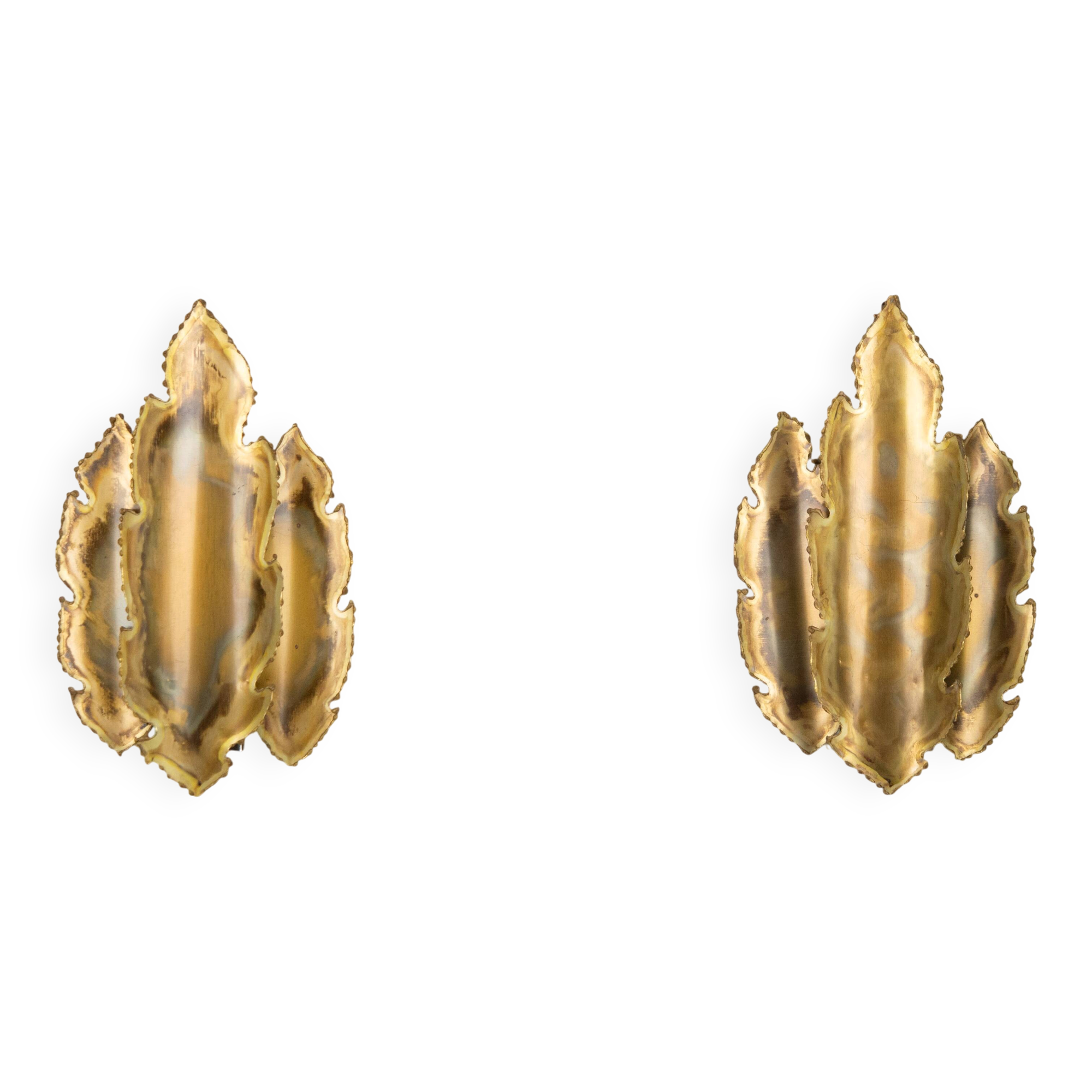 Pair of 2 vintage Holm Sorensen wall sconces from the 1960s.