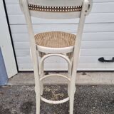 High rattan stool from 1970