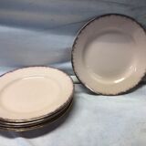 Set of 6 plates old St Amand