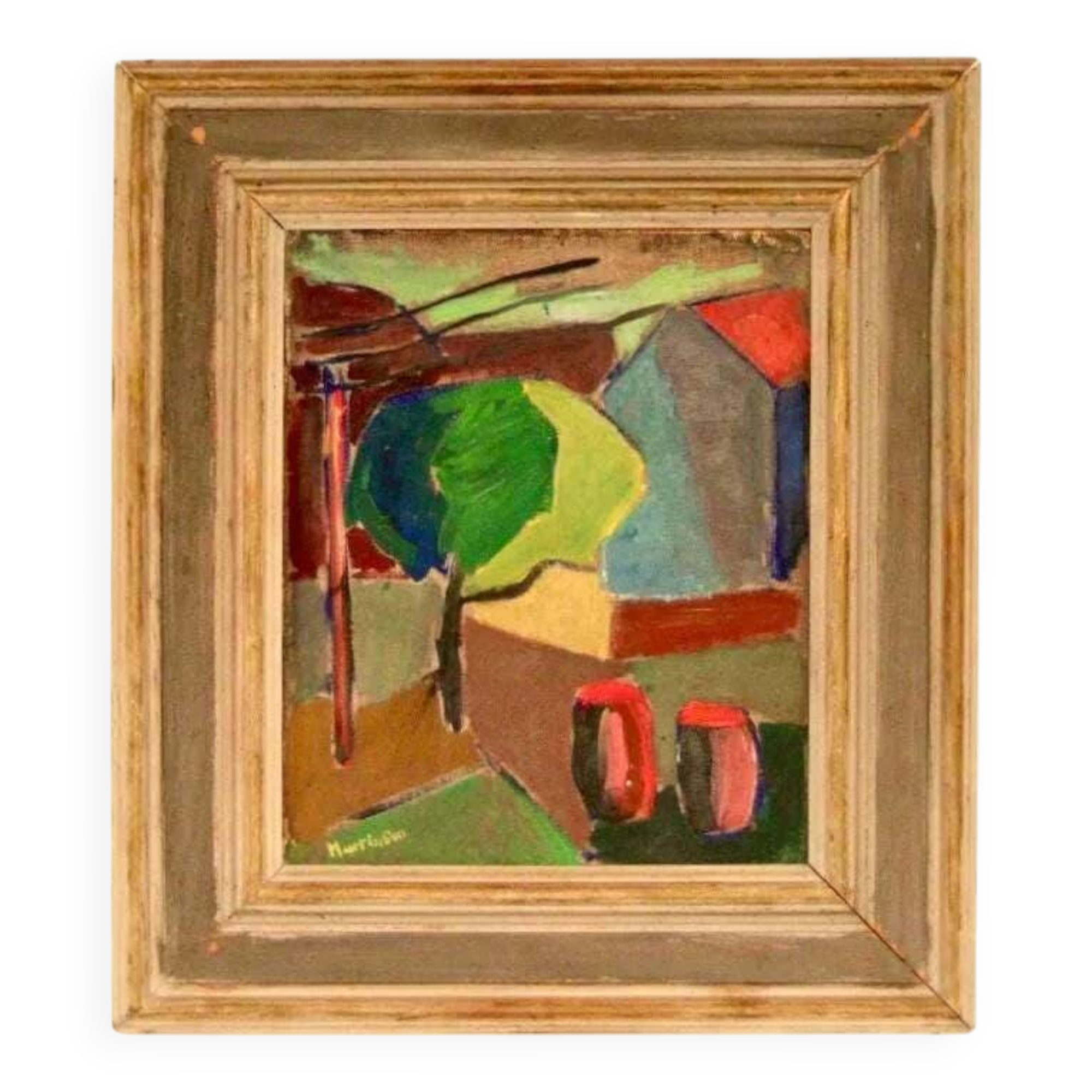 House obscured by a tree by Harry Martinson