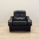 Black armchair, Italian design, 1980s, production: Italy