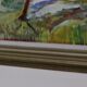 Framed oil on panel "Landscape", Sweden mid 20th century