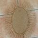 Oval sun rattan mirror 38x52cm