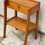 vintage geometric bedside cabinet