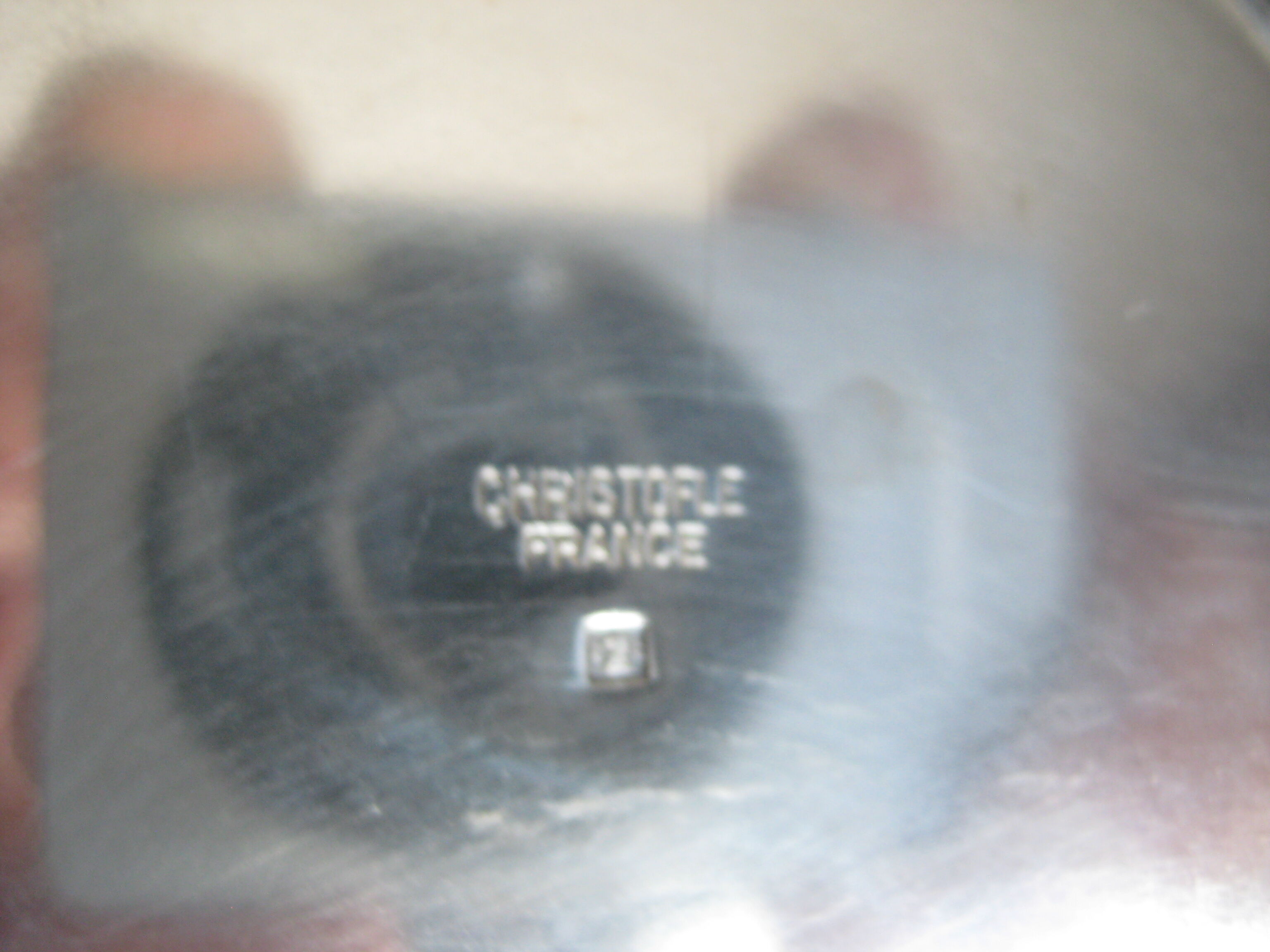 Silver metal tea tree "Christofle"