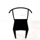 6 black Dr Glob chairs by Philippe Starck for Kartell. Italy 1988.