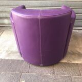 Steiner Bagatelle model armchair in purple leather