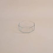 Octagonal glass bowl