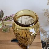 Art Deco vase molded glass