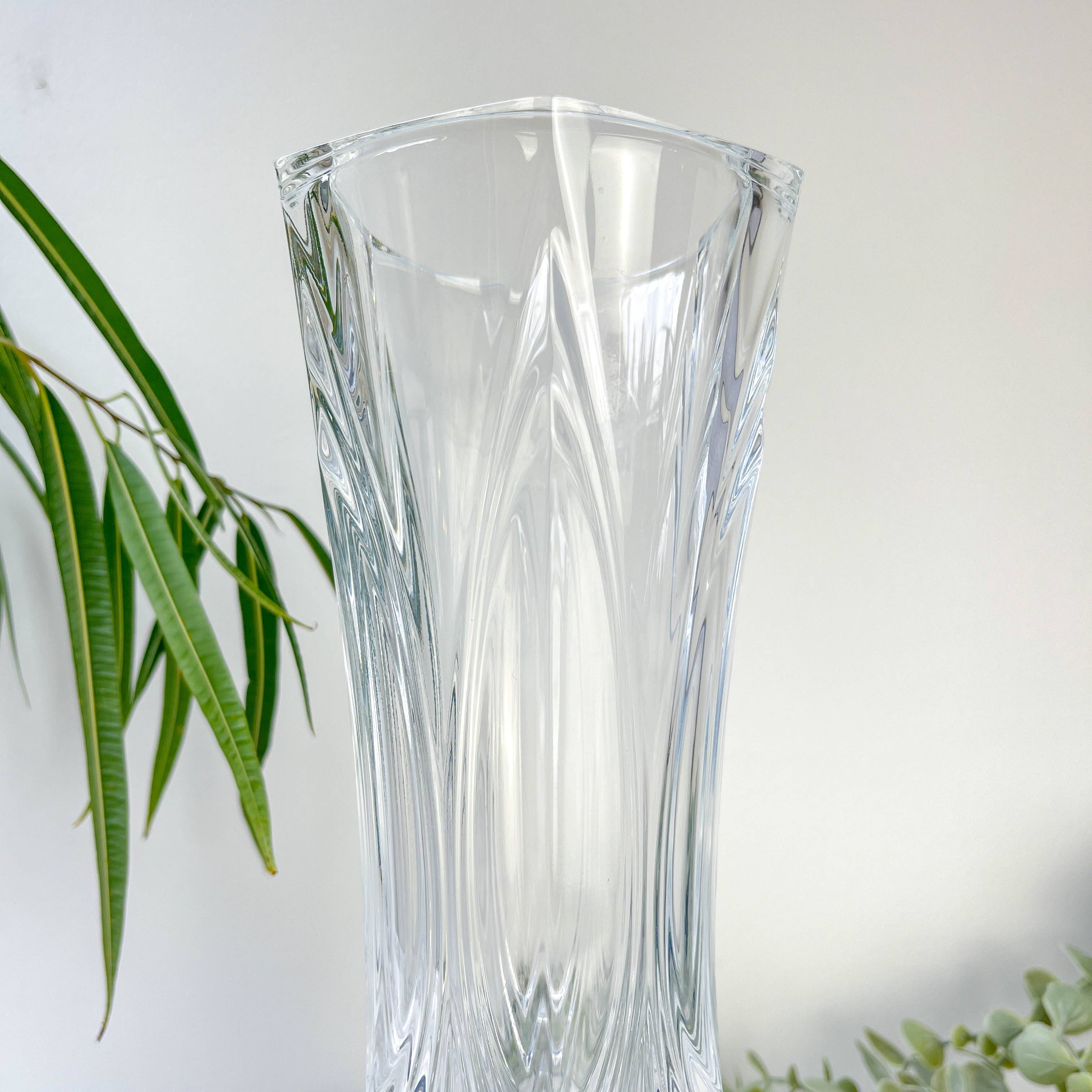 Vintage Art Deco Style Crystal Vase