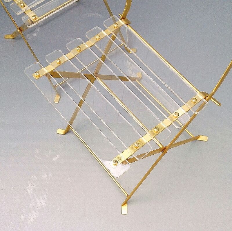 Pair of chairs in methcrylate Yonel Lebovici - Bernard Berthet (No.2)