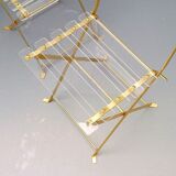 Pair of chairs in methcrylate Yonel Lebovici - Bernard Berthet (No.2)