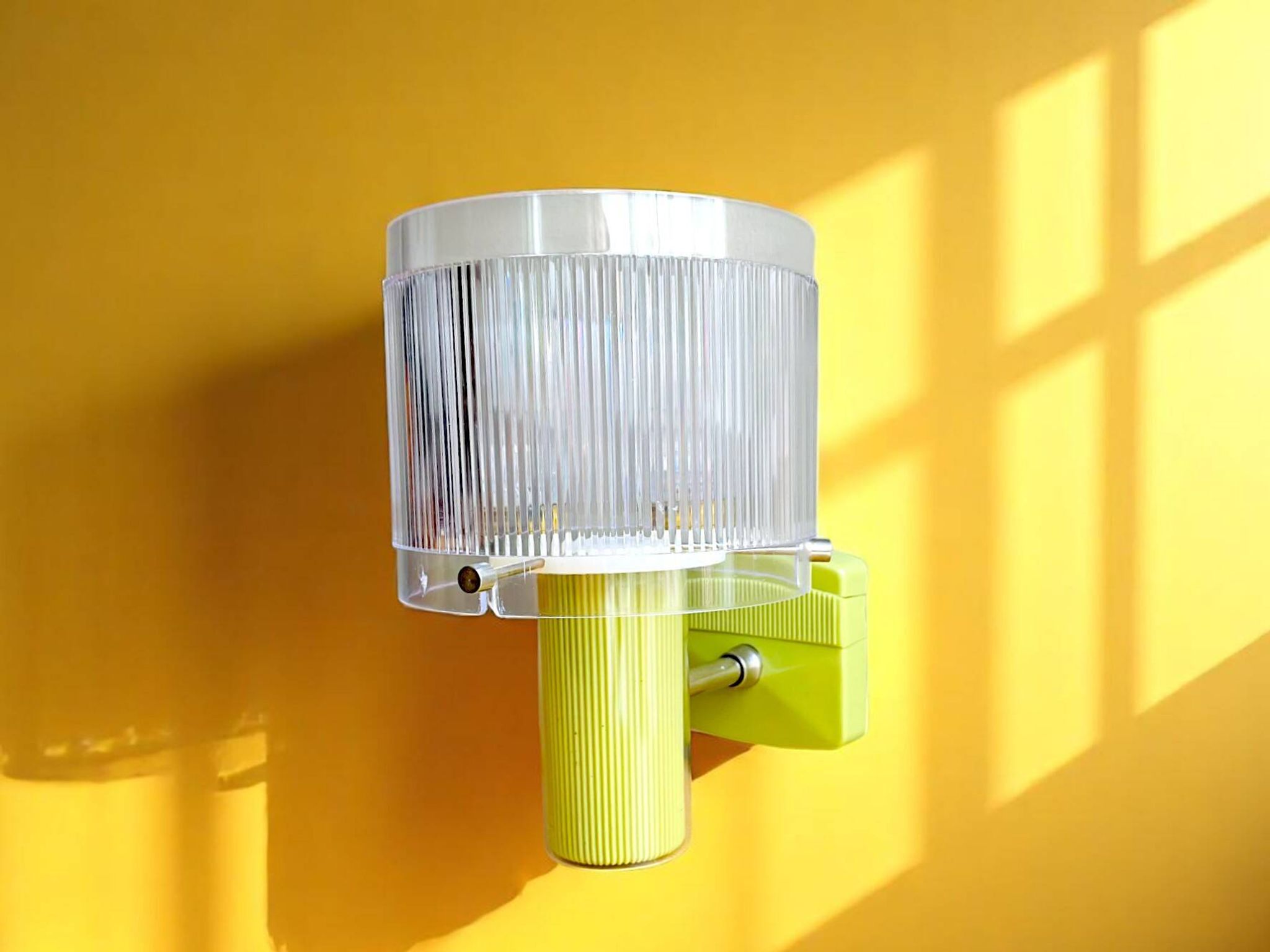 Portuguese mid century modern green  wall sconce light
