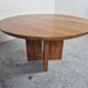 Table à manger en orme de Luigi Gorgoni années 80