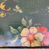 Antique hand painted swedish chest or trunk/ coffee table