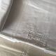 Old linen blend curtain, monogram "HL" (230x330)