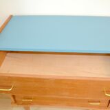 Vintage scandinavian style wooden dresser