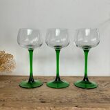 6 verres Alsace France vintage