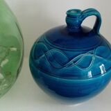 Enamelled jug artisanal pottery