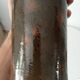 Vase rouleau vintage en grès années 50