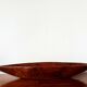 Oblong wooden brutalist bowl