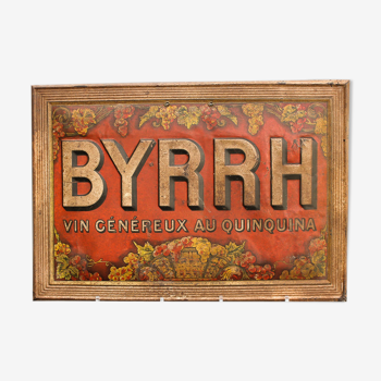 Authentic time 1900 Byrrh litho plate