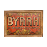 Authentic time 1900 Byrrh litho plate