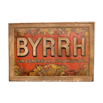 Plaque litho Byrrh  d'époque 1900