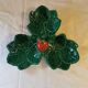 Vintage Vallauris strawberry barbotine dish.