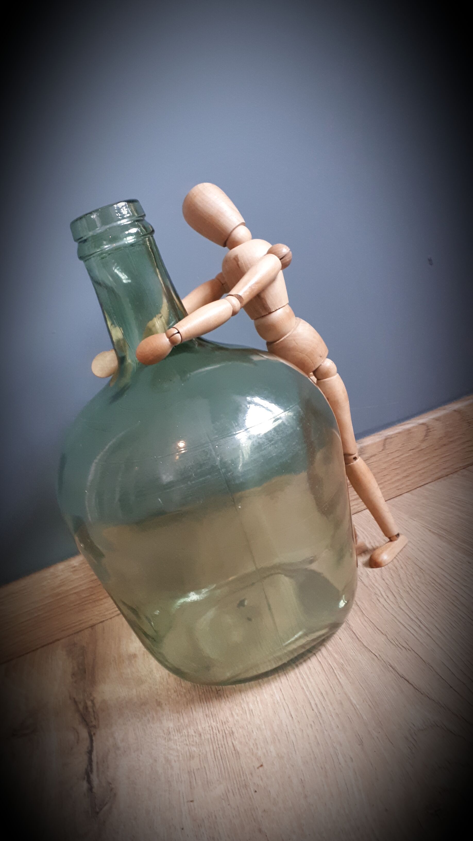 Authentic demijohn 5 L thick glass