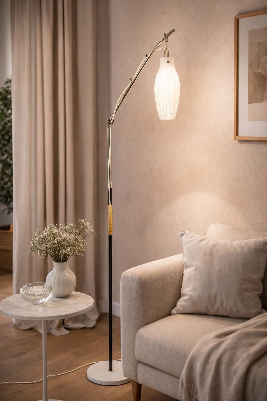 Jolo Kalmar floor lamp, Austria, 1970s, 165 cm, E27