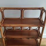 Rattan shelf
