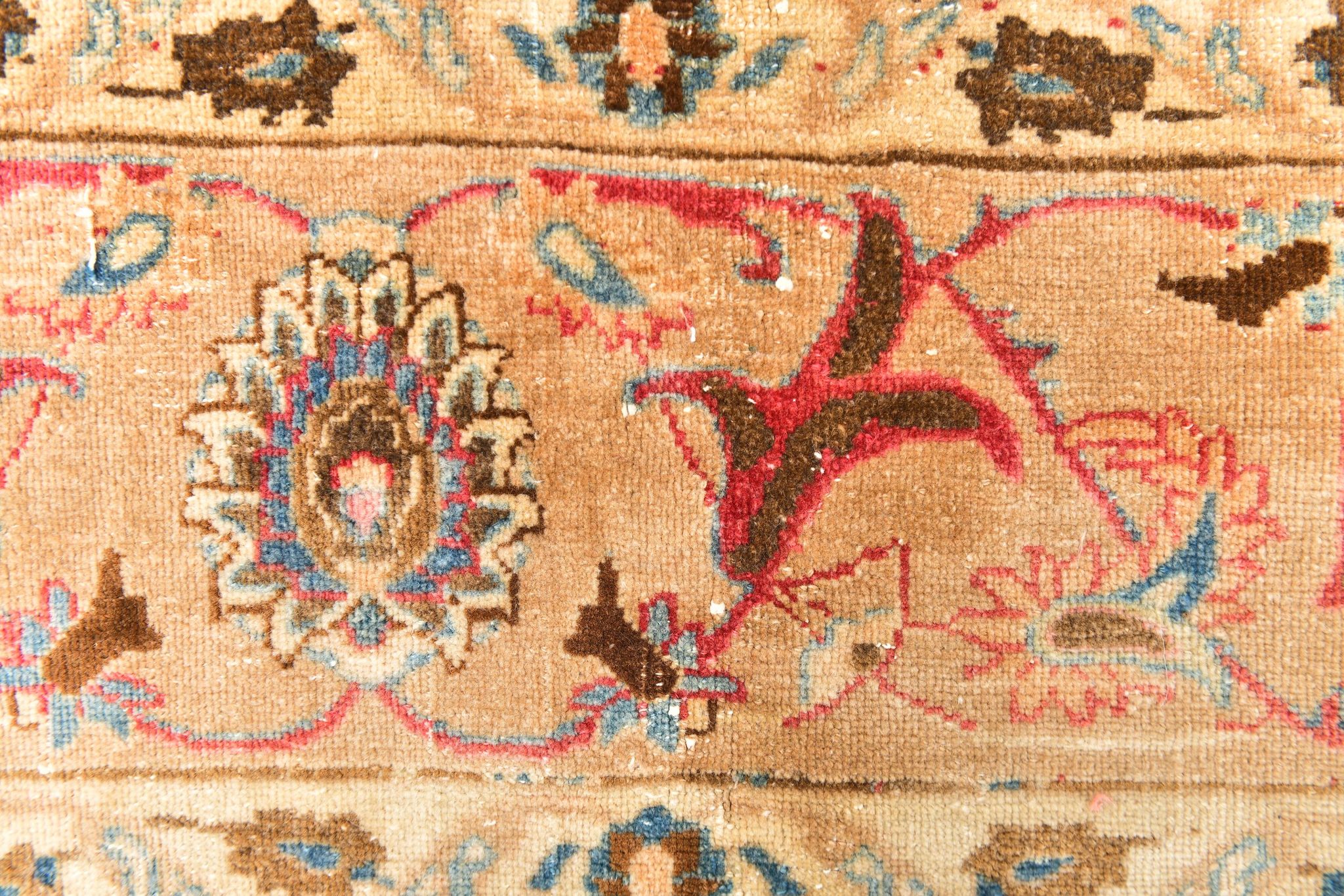 9x12 Pale Red & Cream Classic Persian Rug, 279x374Cm